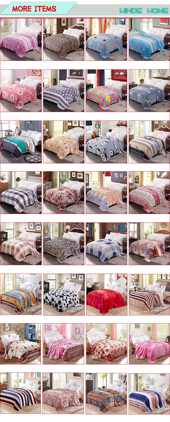 Home Textile Hello Kitty Coral Flannel Fleece Throw Blanket
