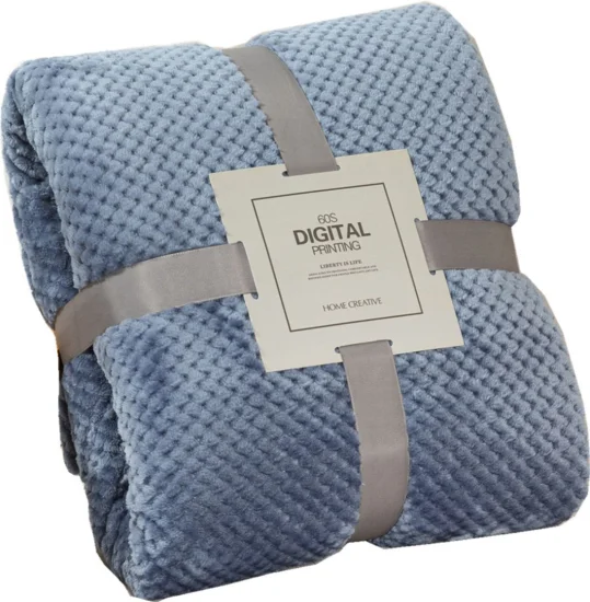 Coperta Sherpa in tessuto di poliestere Dimensioni 150 cm x 200 cm Biancheria da letto invernale Confezione regalo tessile all'ingrosso